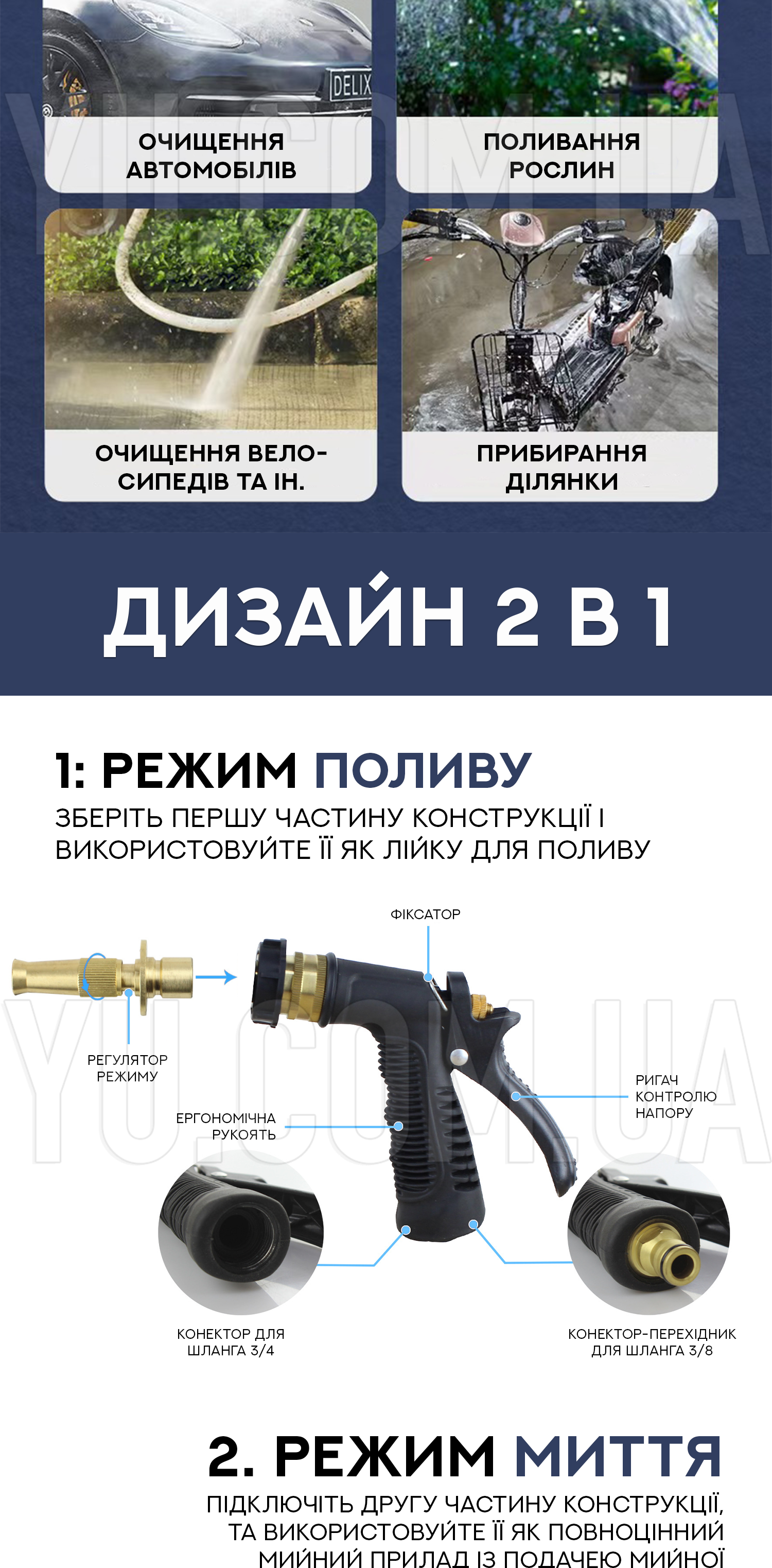 Пистолет-распылитель для мойки автомобиля CAR WASH ROCKET Пистолет-распылитель для мойки автомобиля CAR WASH ROCKET